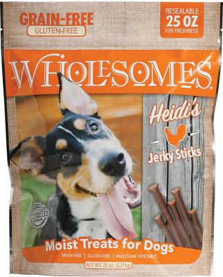 Bundle: Wholesomes Tank's Jerky Sticks + Heidi's Jerky Sticks Dog Treats