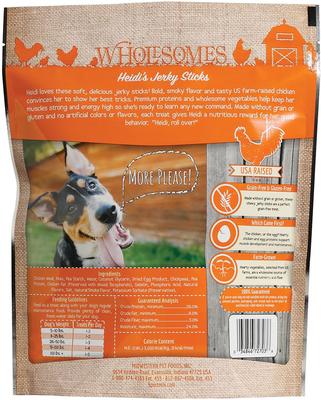 Bundle: Wholesomes Tank's Jerky Sticks + Heidi's Jerky Sticks Dog Treats