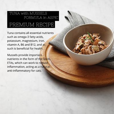 Premium Tuna & Mussels Formula in Aspic Grain-Free Wet Cat Food, 2.82-oz, case of 24