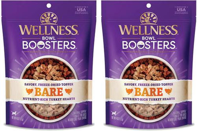 CORE Bowl Boosters Bare Turkey Freeze-Dried Dog Food Mixer or Topper, 8-oz bundle