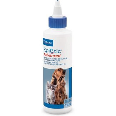 Limpiador de oídos avanzado Epi-Otic para perros y gatos, botella de 113 ml