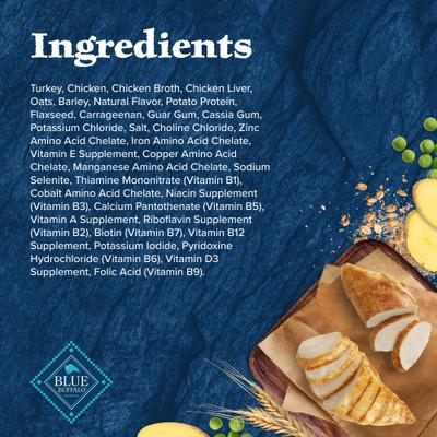 Wilderness Turkey & Chicken Grill with Oats & Barley Adult Wet Dog Food, 12.5-oz can, case of 12