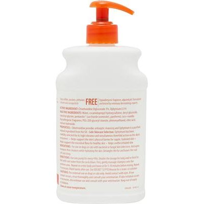 Champú antiséptico y antifúngico con clorhexidina para perros y gatos PYO, botella de 16.9 oz