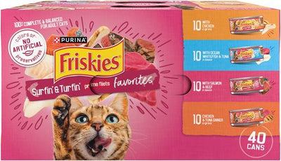 Surfin' & Turfin' Favorites Variety Pack Canned Cat Food, 5.5-oz, case of 40