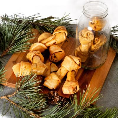 Beefhide 6-inch Chicken Flavored Dog Bones, 12 count