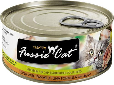 Premium Tuna with Smoked Tuna Formula in Aspic Grain-Free Canned Cat Food, 2.82-oz, case of 24