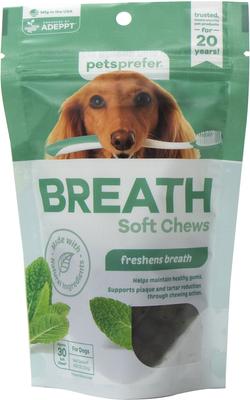 Breath Pork Flavor Soft Chew Dog Supplement, 30 count