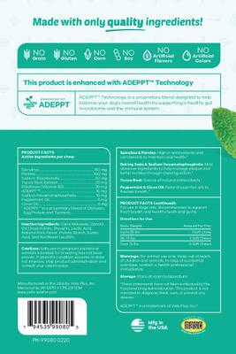 Breath Pork Flavor Soft Chew Dog Supplement, 30 count