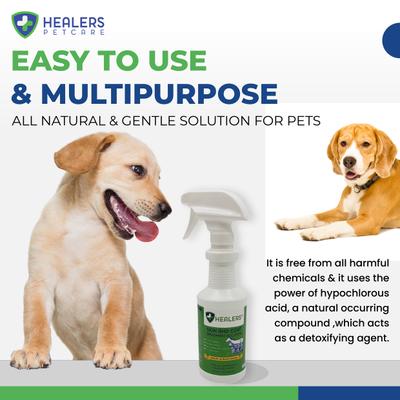 Solución para el cuidado de la piel y el pelaje en aerosol para perros y gatos, botella de 16 onzas líquidas