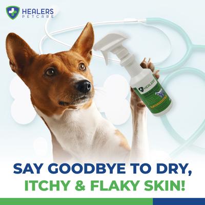 Solución para el cuidado de la piel y el pelaje en aerosol para perros y gatos, botella de 16 onzas líquidas