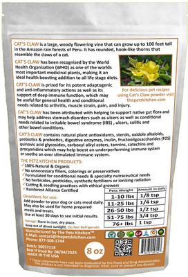 Cat's Claw Powder Dog & Cat Supplement, 8-oz bag