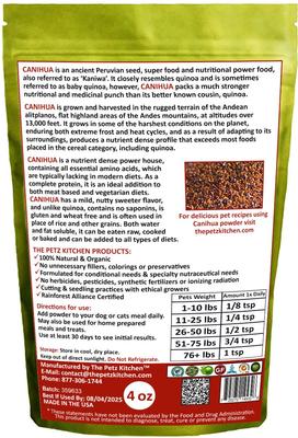 Canihua Seeds Dog & Cat Supplement, 4-oz bag