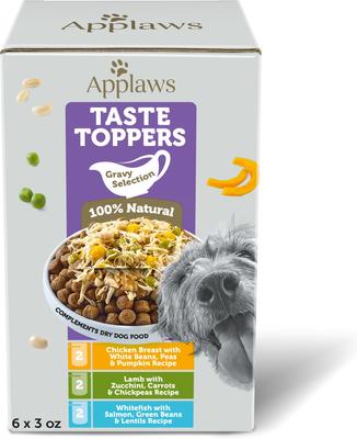 Taste Toppers Gravy Selection Natural Wet Dog Food, 3.0-oz bag, case of 6