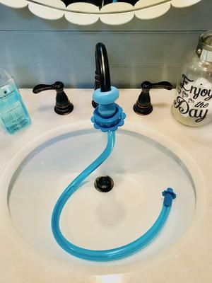 Bathe Anywhere Pet Rinser Hose Attachment, 6-ft, Blue