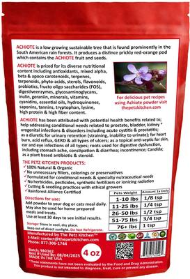 Achiote Powder Dog & Cat Supplement, 4-oz bag