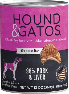 98% Pork & Liver Grain-Free Canned Dog Food, 13-oz, case of 12