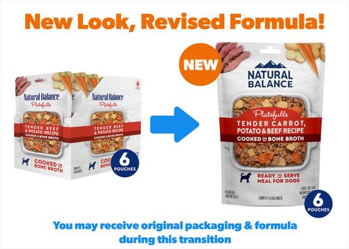 Original Ultra Platefulls Tender Carrot, Potato & Beef Recipe Wet Dog Food, 9-oz pouch, case of 12