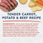 Original Ultra Platefulls Tender Carrot, Potato & Beef Recipe Wet Dog Food, 9-oz pouch, case of 12