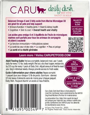 Daily Dish Beef Stew Grain-Free Wet Dog Food, 12-oz, case of 12