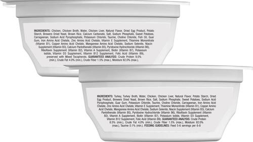 Tastefuls Savory Singles Chicken & Turkey Entree Variety Pack Cuts in Gravy Wet Cat Food, 2.6-oz twin pack, case of 12