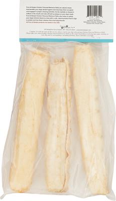 Chicken Flavored Rawhide Retriever Roll Dog Treat, Large, 3 count