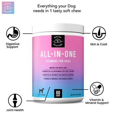 All-in-One Vitamins Supplement for Dogs, 60 count
