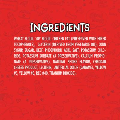 Mini Dogs Beef & Cheese Flavor Soft & Chewy Dog Treats, 25-oz bag