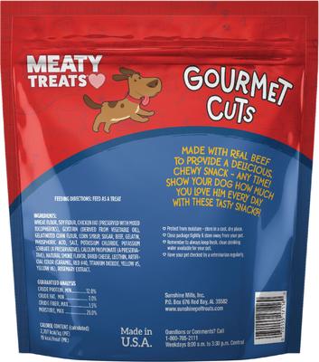 Gourmet Cuts Beef & Cheese Flavor Soft & Chewy Dog Treats, 25-oz bag