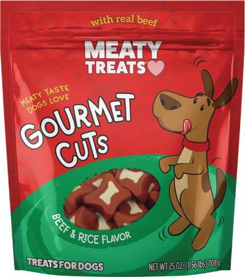 Gourmet Cuts Beef & Rice Flavor Soft & Chewy Dog Treats, 25-oz bag