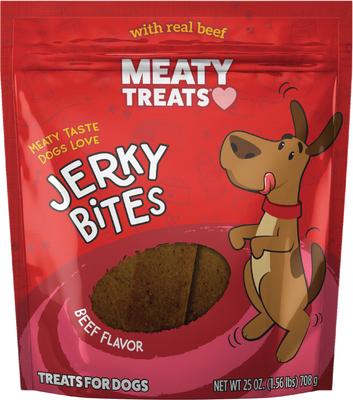 Jerky Bites Beef Flavor Soft & Chewy Dog Treats, 25-oz bag