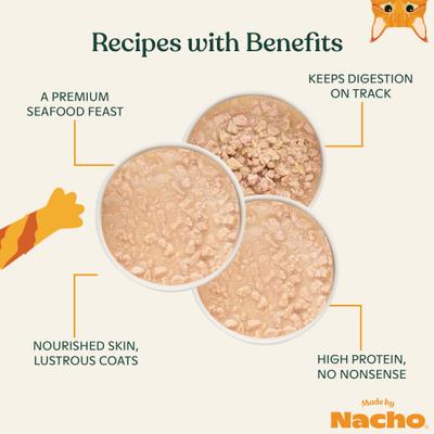 Flaked Fish Variety Pack Grain-Free Wet Cat Food, 3-oz can, case of 12