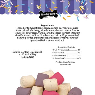 Celebration Confetti Strawberry, Vanilla & Blueberry Dog Treats, 8-oz bag