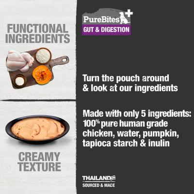 Plus Squeezables- Gut & Digestion Dog Food Toppings, 2.5-oz tube, 15 count