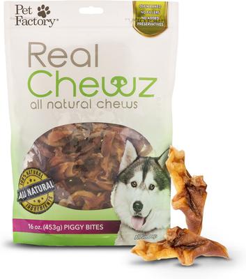 Real Chewz Piggy Bites All Natural Chewy Dog Treats, 16-oz bag
