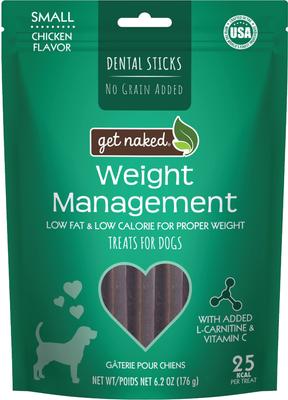 Weight Management Small Grain-Free Chicken Flavor Dental Dog Treats, 6.2-oz bag, count Varies, bundle of 2
