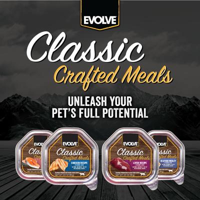 Evolve Classic Crafted Meals Liver Recipe Pate Wet Cat Food, 3.5-oz can, case of 15