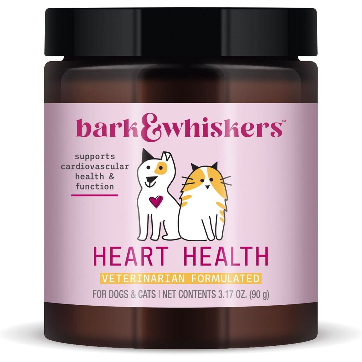 Heart Health Supplement, Perros y Gatos. 90 g. - Bark & Whiskers