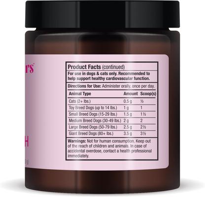 Heart Health Dog & Cat Supplement, 3.17-oz jar