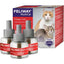 Paquete: Repuesto de difusor calmante para gatos Feliway MultiCat (3 unidades) + Arena aglomerante de arcilla sin aroma Frisco Multi-Cat