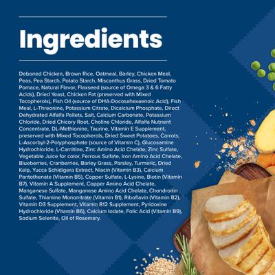 Alimento seco para perros mayores con receta de pollo y arroz integral Life Protection Formula, bolsa de 34 lb