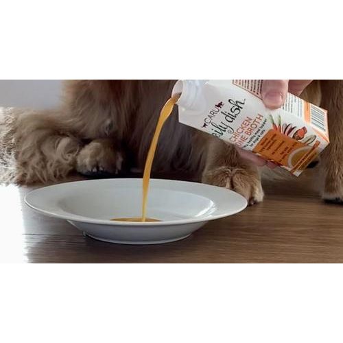 Alimento húmedo para perros y gatos Daily Dish Chicken Broth de grado humano, botella de 1.1 lb