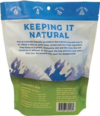 Beef Jerky Style Dog Treats, 16-oz bag