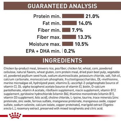Alimento seco para perros adultos con alto contenido gastrointestinal en fibra, bolsa de 8.8 lb