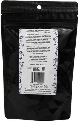 Premios de hígado de cerdo deshidratado para perros, bolsa de 5 oz