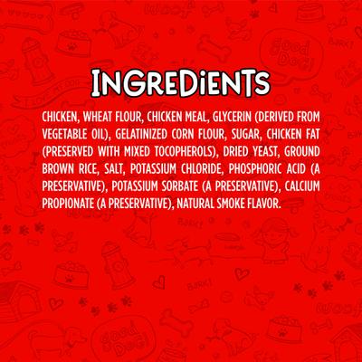 Meatball Delights Smoked Chicken & Rice Recipe Soft & Chewy Dog Treats, 4-lb tub