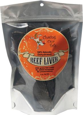 Dehydrated Pork Liver Dog Treats, 5-oz bag