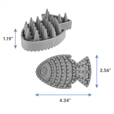 Cat Curry Brush, Gray