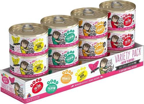 Tuna & Salmon Soulmates Dinner in Gelee Canned Cat Food, 3-oz, case of 24