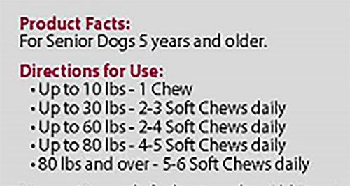 Gray Muzzle Old Bones Happy Joint Soft Chew Joint Supplement for Senior Dogs, 90 count