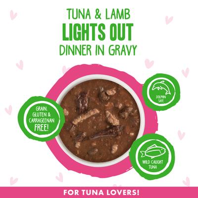 OMG Lights Out! Tuna & Lamb Wet Canned Cat Food, 5.5-oz can, case of 8